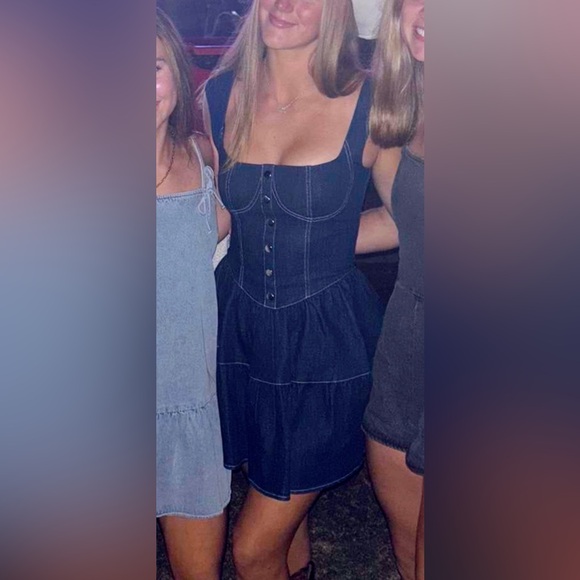 LIZARD THICKET PATRICIA DENIM MINI DRESS - Picture 2 of 2